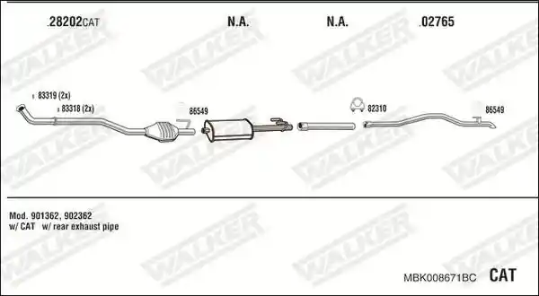 WALKER MBK008671BC