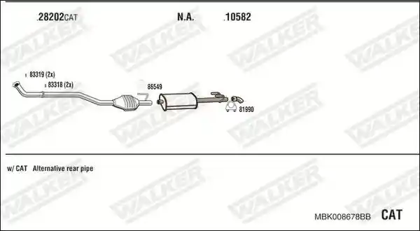 WALKER MBK008678BB
