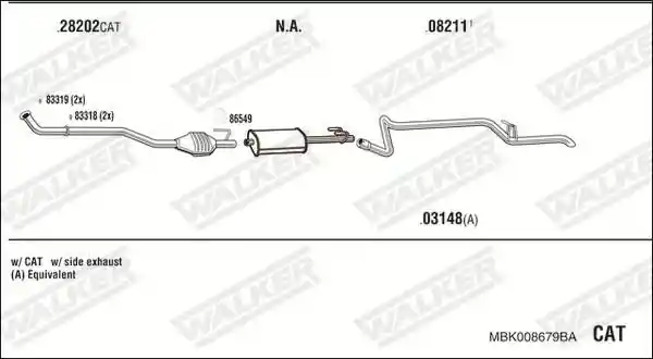 WALKER MBK008679BA