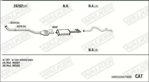 WALKER MBK008679BB