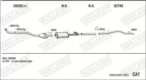 WALKER MBK008679BC
