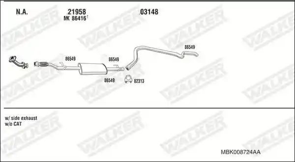 WALKER MBK008724AA