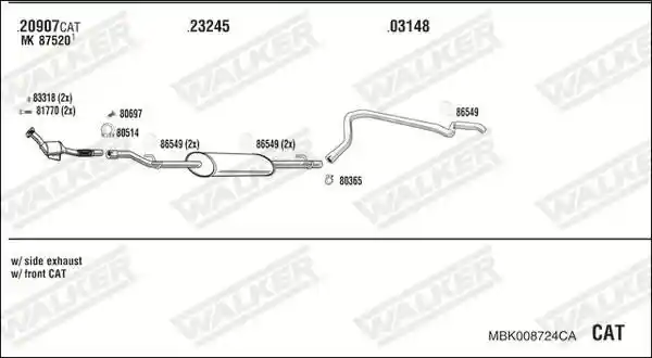 WALKER MBK008724CA
