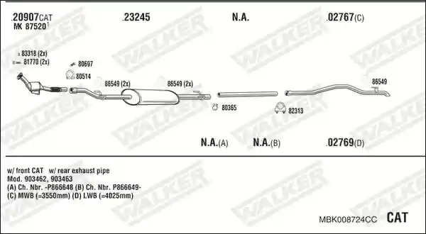 WALKER MBK008724CC