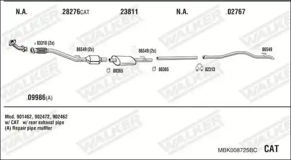 WALKER MBK008725BC