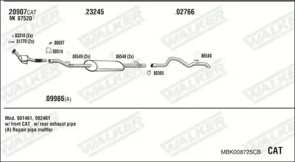 WALKER MBK008725CB