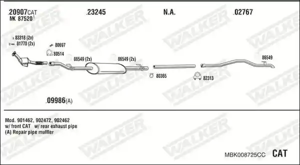 WALKER MBK008725CC