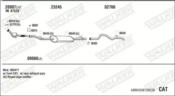 WALKER MBK008730CB