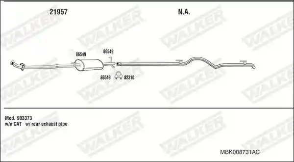 WALKER MBK008731AC