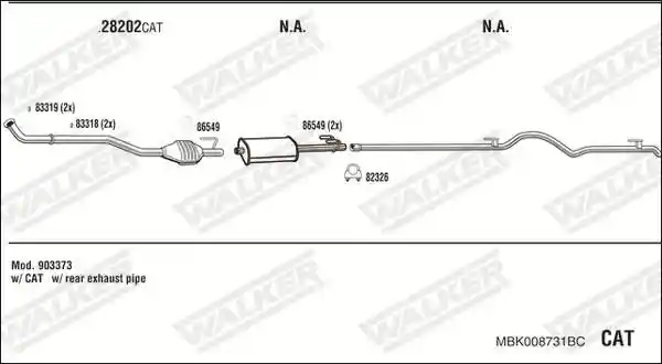WALKER MBK008731BC