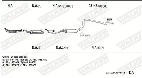 WALKER MBK008732BA