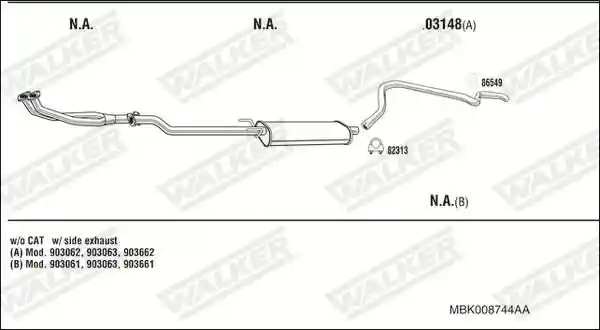 WALKER MBK008744AA