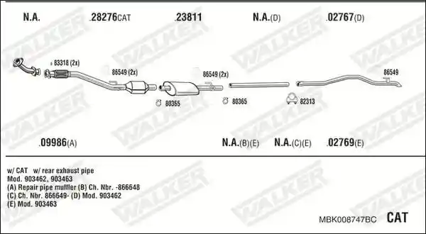 WALKER MBK008747BC