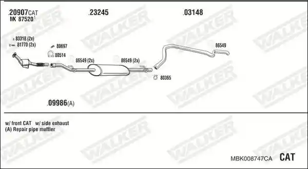WALKER MBK008747CA