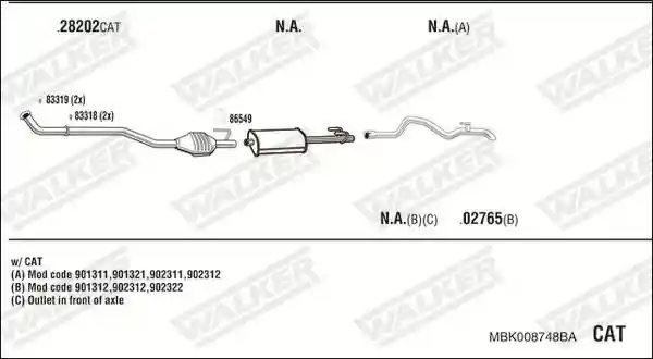 WALKER MBK008748BA