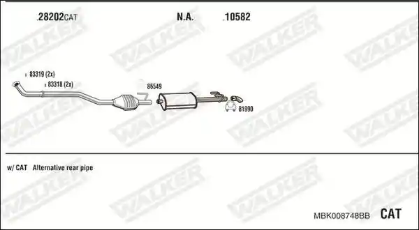 WALKER MBK008748BB
