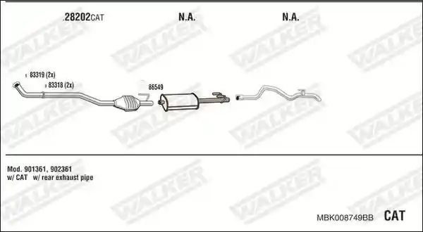 WALKER MBK008749BB