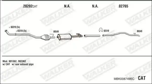 WALKER MBK008749BC