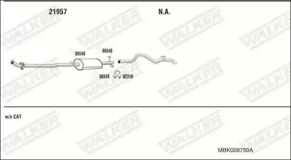 WALKER MBK008750A