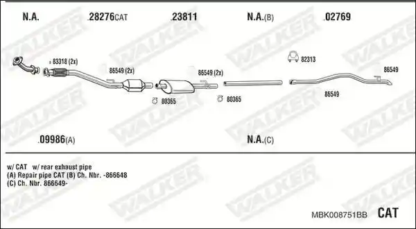 WALKER MBK008751BB