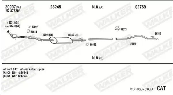 WALKER MBK008751CB