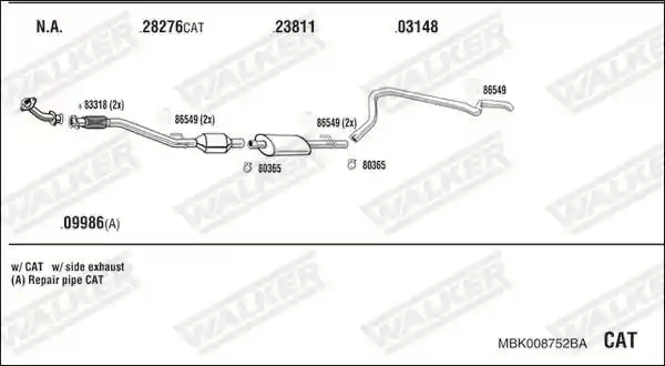 WALKER MBK008752BA