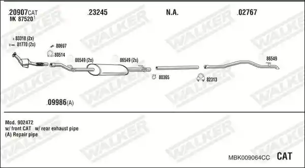 WALKER MBK009064CC