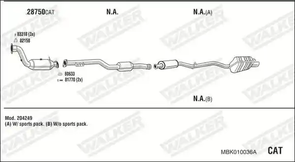 WALKER MBK010036A