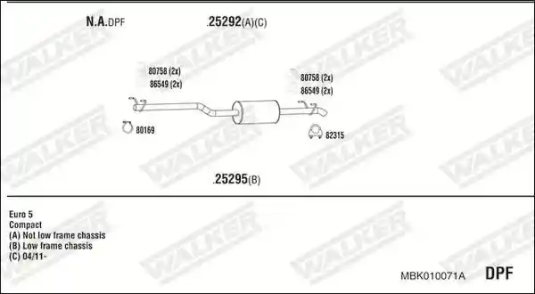 WALKER MBK010071A