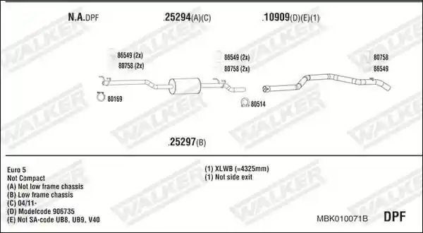 WALKER MBK010071B