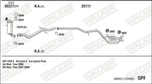 WALKER MBK011234BC