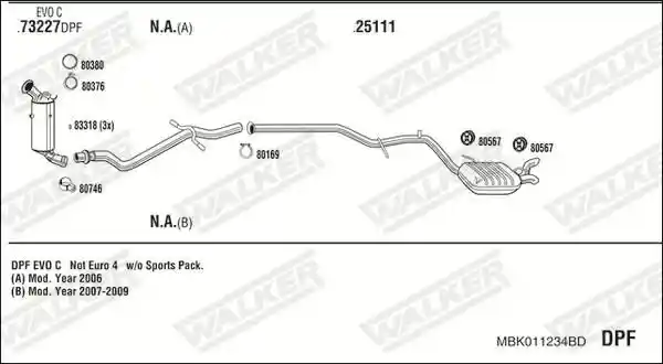 WALKER MBK011234BD