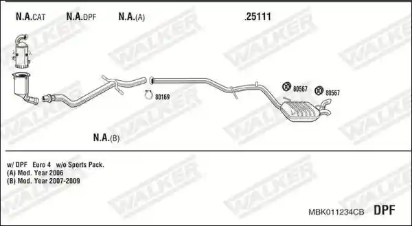 WALKER MBK011234CB