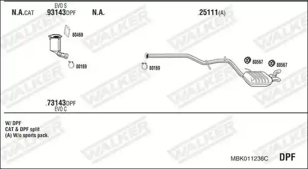 WALKER MBK011236C