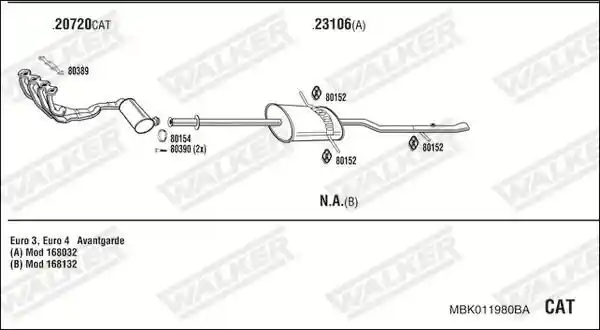 WALKER MBK011980BA