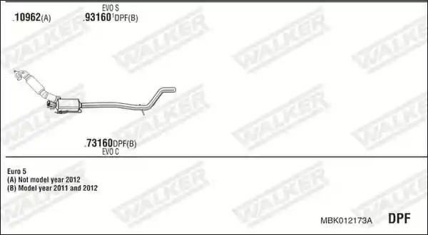 WALKER MBK012173A