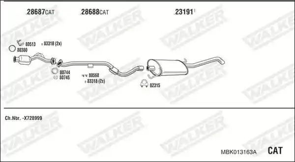 WALKER MBK013163A