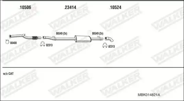 WALKER MBK014821A