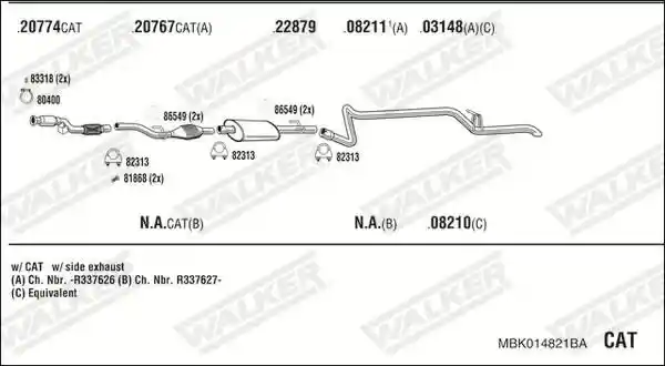 WALKER MBK014821BA
