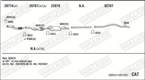 WALKER MBK014821BC