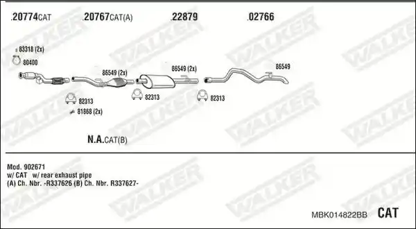 WALKER MBK014822BB
