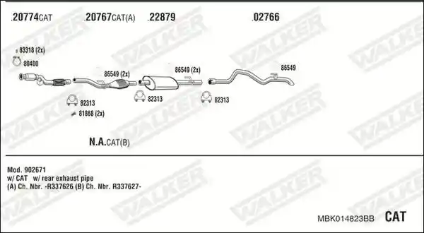 WALKER MBK014823BB