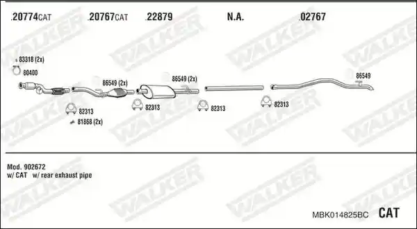 WALKER MBK014825BC