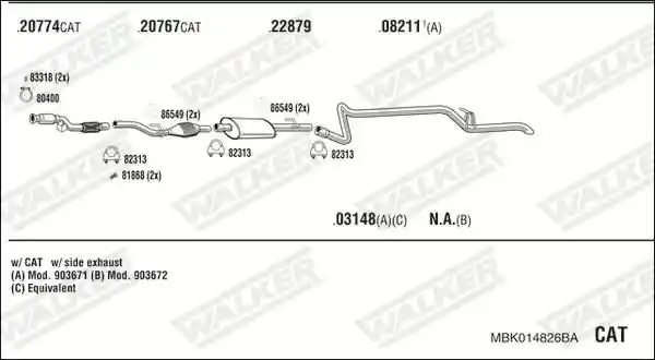 WALKER MBK014826BA