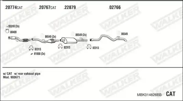 WALKER MBK014826BB