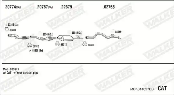 WALKER MBK014827BB