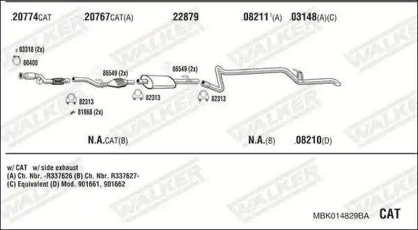 WALKER MBK014829BA
