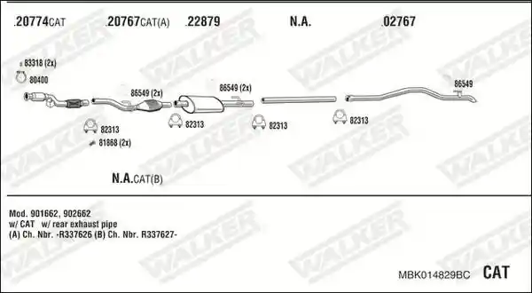 WALKER MBK014829BC