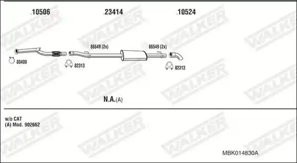 WALKER MBK014830A