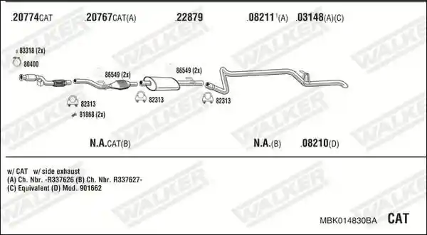 WALKER MBK014830BA